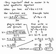 Image result for Algebra 1 Quadratic Formula