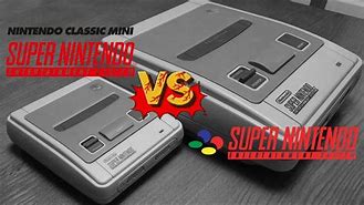 Image result for Super Nintendo vs Super Nintendo Mini