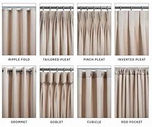 Image result for Different Types of Curtain Pleats
