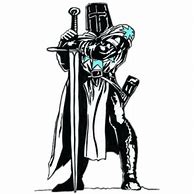 Image result for Black and White Knight with a Pen