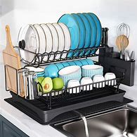 Image result for 2 Tier Expandable Dish Drainer