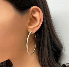 Image result for Big Gold Hoop Earrings for Women