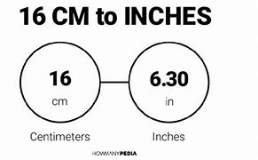 Image result for 16 Cm to Inches
