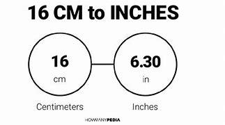 Image result for 16Cm to Inch