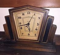 Image result for Wood Art Deco Clocks