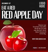 Image result for Eat a Red Apple Day Clip Art