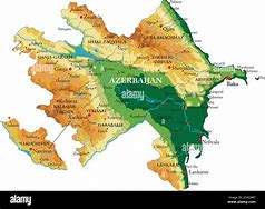 Image result for Azerbaijan Physical Map