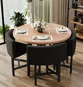 Image result for Small Round Wood Table