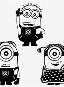 Image result for Minions Vector Black and White