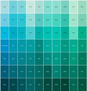 Image result for Shades of Turquoise Pantone Color Chart