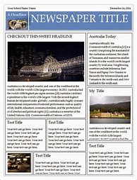 Image result for Newspaper Template Free