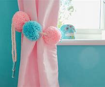 Image result for Pink Curtain Tie Backs