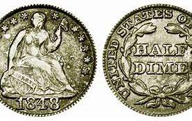 Image result for 1848 Half Dime