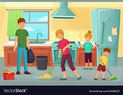 Image result for Clean Kitchen Cartoon