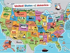 Image result for U.S. States Map Kids