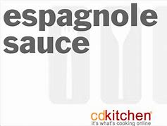 Image result for Sauce Espagnole Pic