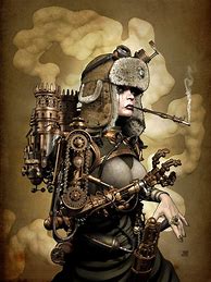 Image result for Steampunk Robot Ai Art