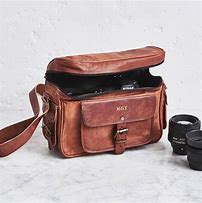 Image result for Leather Camera Bag