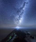 Image result for Moon and Milky Way Over New Zeland