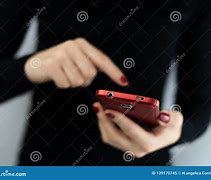 Image result for Person On Red Cell Phone