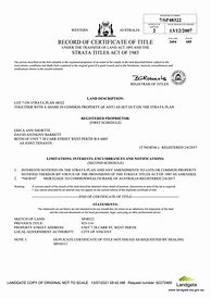 Image result for Title Certificate From City Hall