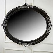 Image result for Thin Oval Black Mirror