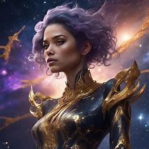 Image result for Galaxy Hair Girl