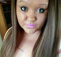 Image result for Purple Eyebrows Gone Wrong