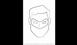 Image result for How to Draw Green Lantern Face