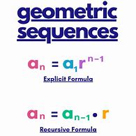 Image result for Geometric Sequence Formula