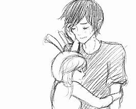 Image result for 2 People Hugging Anime