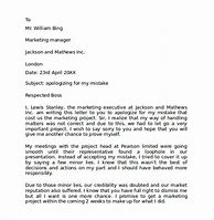 Image result for Apology Letter for Mistake at Work