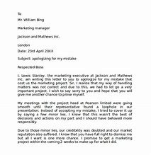 Image result for Work Mistake Apology Letter