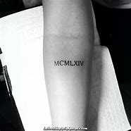 Image result for 1999 Roman Numerals Tattoo