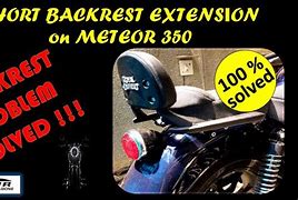 Image result for Royal Enfield Meteor 350 Removing Backrest