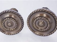 Image result for Solid Brass Curtain Hold Backs