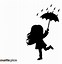 Image result for Little Girl with Umbrella Silhouette Without Background