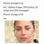 Image result for iPhone Storage Full Meme