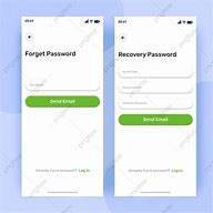 Image result for Forgot Password App Design