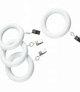 Image result for Curtain Rings with Clips White