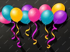 Image result for Balloons On Black Background