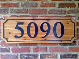 Image result for Blank House Number Signs