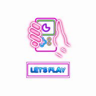 Image result for Transparent Neon Play Time. Sign