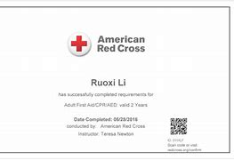 Image result for CPR Certification Certificate