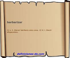 Image result for barbarizar