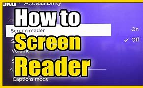 Image result for How to Turn Off Screen Reader
