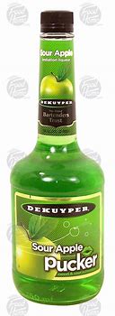 Image result for Sour Apple Pucker Liqueur