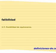 Image result for falibilidad