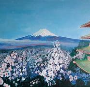 Image result for Mount Fuji Japan Art