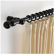 Image result for Black Curtain Rods